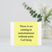 Carte Postale citation carl jung (Debout devant)