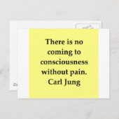 Carte Postale citation carl jung (Devant / Derrière)