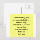 Carte Postale citation carl jung (Devant / Derrière)