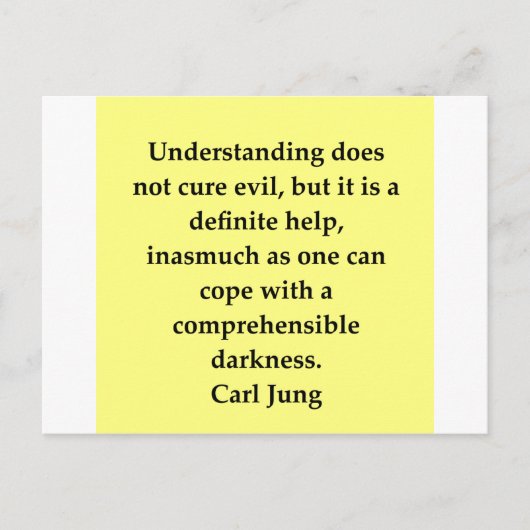 Carte Postale citation carl jung (Devant)