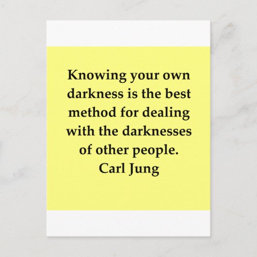 Carte Postale citation carl jung (Devant)