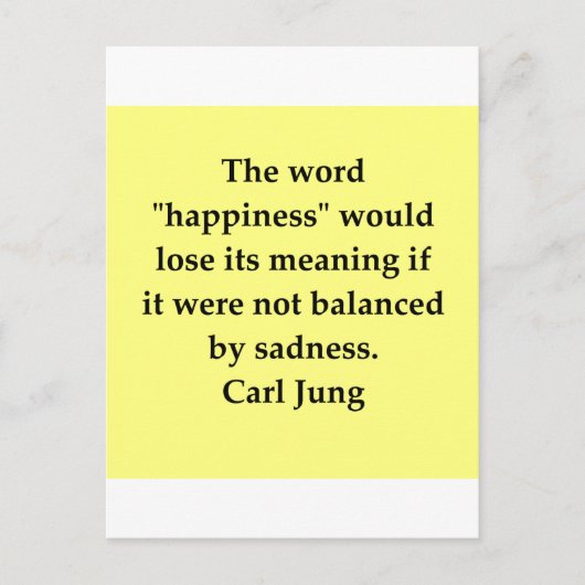 Carte Postale citation carl jung (Devant)