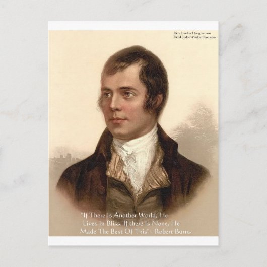 Carte Postale Citation célèbre de Robert Burns (Devant)