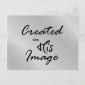 Carte Postale Citation chrétienne sur son image (Devant)