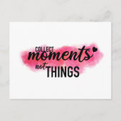 Carte postale Citation "Collect Moments" (Devant)