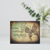 Carte Postale Citation Croire Papillon (Debout devant)