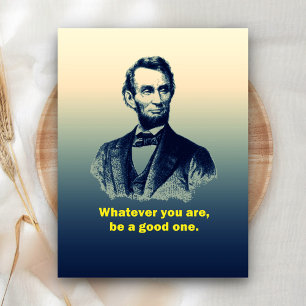 Carte Postale Citation d'Abraham Lincoln