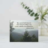 Carte Postale Citation d'Abraham Niccoln : Vous ne pouvez pas co (Debout devant)