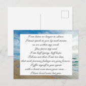 Carte Postale Citation d'amour de Jane Austen Océan romantique c (Devant / Derrière)