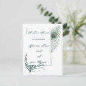 Carte Postale Citation d'amour de l'amitié Peacock Inspirationne (Debout devant)