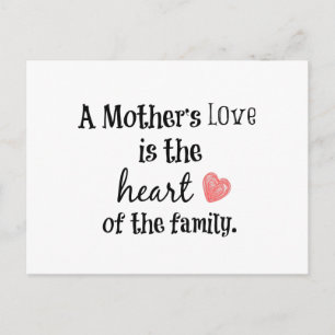Carte Postale Citation d'amour de maman