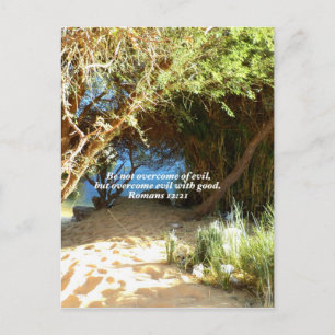 Carte Postale Citation d'amour des versets de la Bible disant Ro