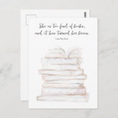 Carte Postale Citation d'amour pour les petites femmes (Devant / Derrière)