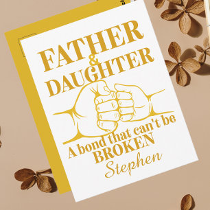Carte Postale Citation d'amour simple sur les souvenirs de papa 