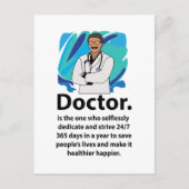 Carte Postale Citation d'appréciation de docteur (Devant)