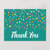 Carte Postale Citation d'art aquarelle bohème à points polka Mer (Devant)