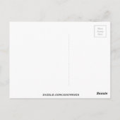 Carte Postale Citation d'art aquarelle rose Merci (Dos)