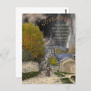 Carte Postale Citation d'art du mois de novembre