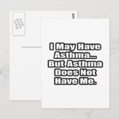 Carte Postale Citation d'Asthma Fighter (Devant / Derrière)