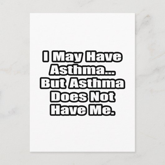 Carte Postale Citation d'Asthma Fighter (Devant)