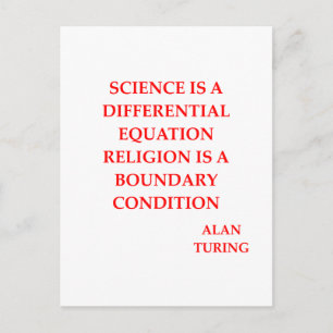 Carte Postale citation de alan TURING