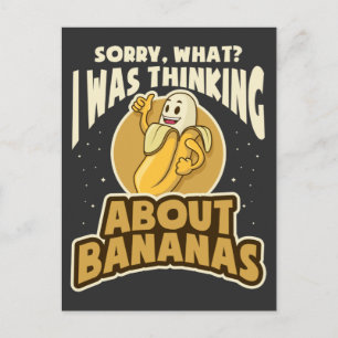 Carte Postale Citation de banane drôle Fruit végan Humour végéta