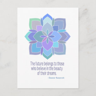 Carte Postale Citation de beauté Mandala Roosevelt