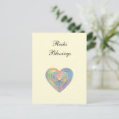 Carte Postale Citation de 'Bénédictions de Reiki' (Debout devant)