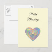 Carte Postale Citation de 'Bénédictions de Reiki' (Devant / Derrière)