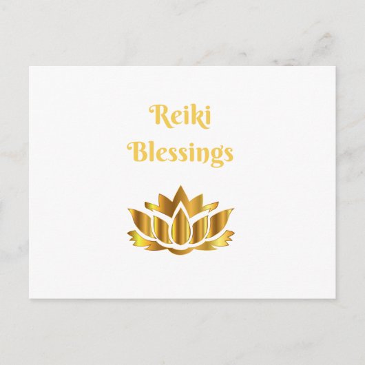 Carte Postale Citation de 'Bénédictions de Reiki' (Devant)