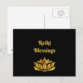 Carte Postale Citation de 'Bénédictions de Reiki' (Devant / Derrière)