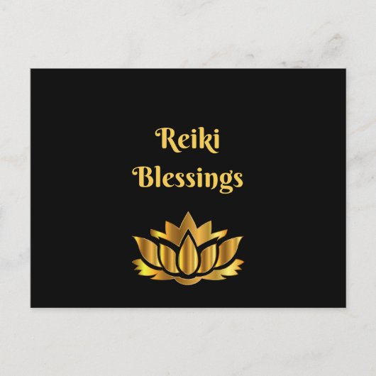 Carte Postale Citation de 'Bénédictions de Reiki' (Devant)
