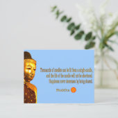 Carte Postale Citation de Bouddha - Le chemin n'est pas dans le  (Debout devant)