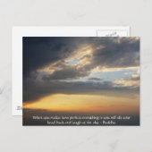 Carte Postale Citation de Bouddha - Quand vous réalisez à quel p (Devant / Derrière)