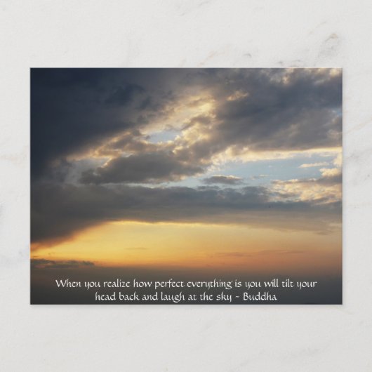 Carte Postale Citation de Bouddha - Quand vous réalisez à quel p (Devant)