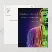 Carte Postale Citation de Bouddha Zen Inspirational Spirituel (Devant / Derrière)