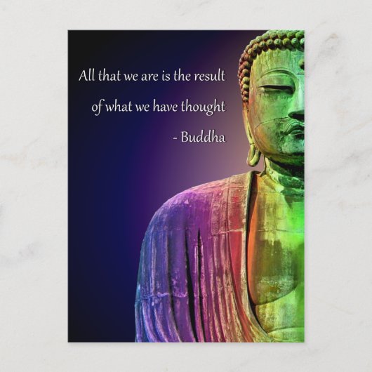 Carte Postale Citation de Bouddha Zen Inspirational Spirituel (Devant)