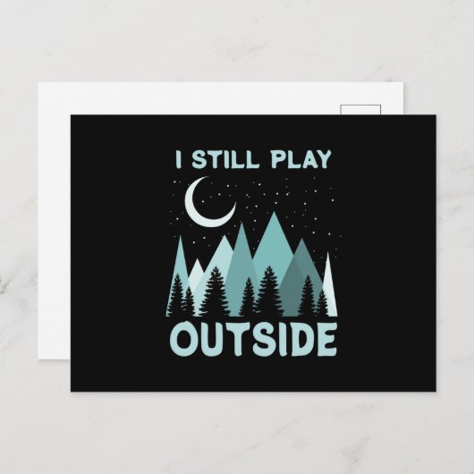 Carte Postale Citation de camping (Devant / Derrière)