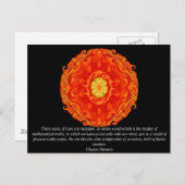 Carte Postale Citation de Charles Hermite sur les maths et la vé (Devant / Derrière)