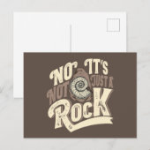 Carte Postale Citation de chasseur d'ammonites amusantes (Devant / Derrière)