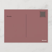 Carte Postale Citation de chat noir mystérieux rose sarcelle per (Dos)