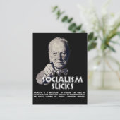 Carte Postale Citation de Churchill : Le socialisme est nul ! (Debout devant)