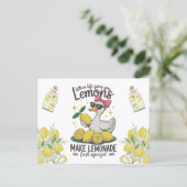 Carte Postale Citation de citron drôle (Debout devant)