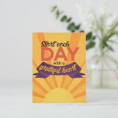 Carte Postale Citation de 'coeur reconnaissant' (Debout devant)