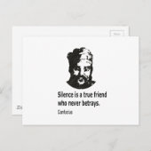 Carte Postale Citation De Confucius (Devant / Derrière)