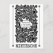 Carte Postale Citation de CONVERSATION parfaite par Nietzsche (Devant)