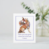 Carte Postale Citation de Coyotes Inspirationnels Humains de Voi (Debout devant)