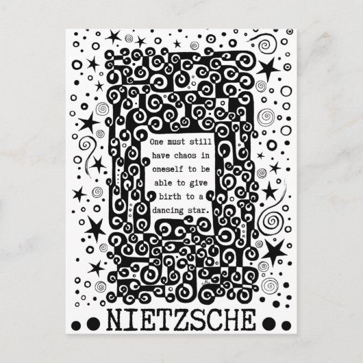 Carte Postale Citation de Dancing STAR par Nietzsche (Devant)
