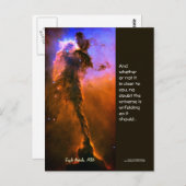 Carte Postale Citation de Desiderata - Tour à Eagle Nebula, M16 (Devant / Derrière)