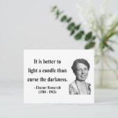 Carte Postale Citation de Eleanor Roosevelt 3b (Debout devant)